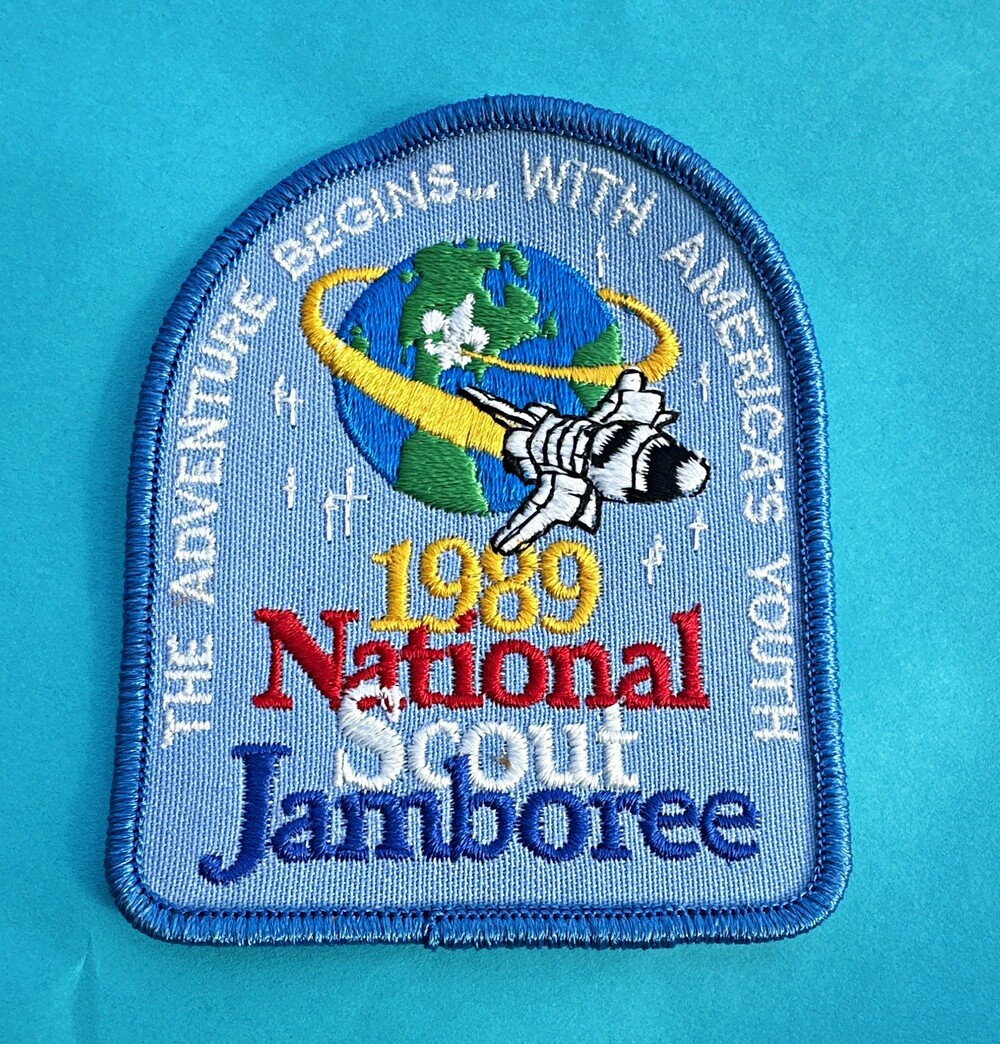 1989 Boy Scouts National Scout Jamboree Patch "The Adventure Begins..."